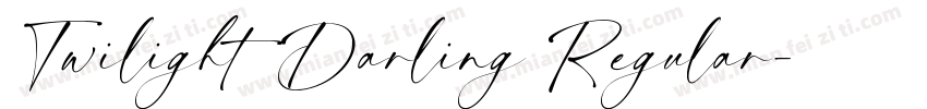 Twilight Darling Regular字体转换